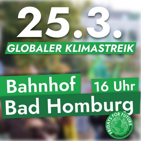 Globaler Klimastreik am Samstag den 25.3.2022